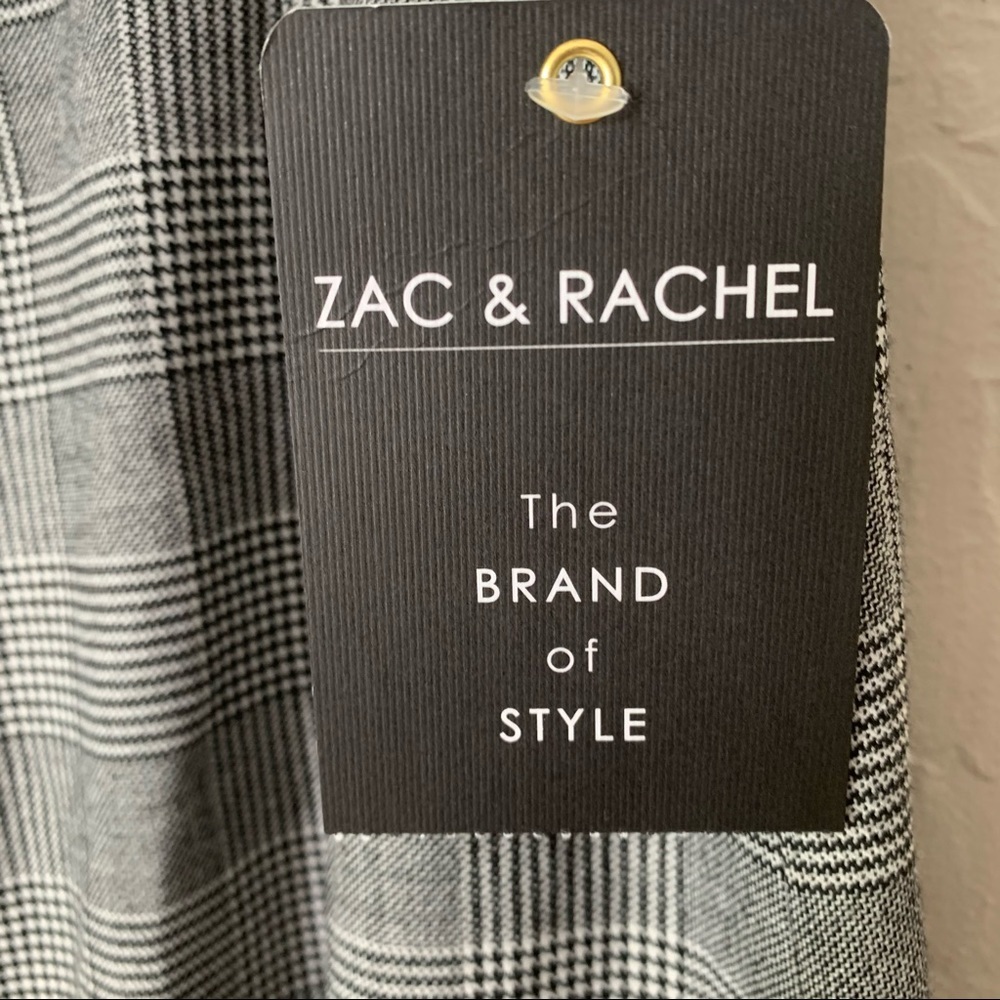 NWT ZAC & RACHEL Prince of Wales Plaid Knit Skirt A-Line Style 8581QRTX1 - Picture 5 of 9